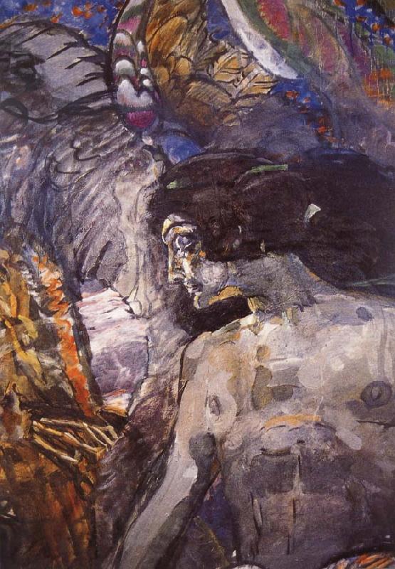 Mikhail Vrubel Foreknow Sweden oil painting art